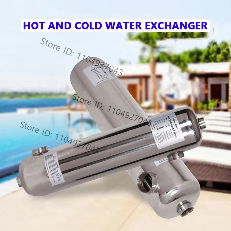 Pool Water Heat Exchanger Stainless - Zwembad spa koud en warm water