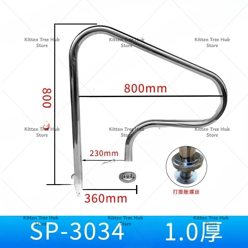 304 roestvrijstalen zwembadhan - Swimming Pool Safety Handrail Stainless recensie en prijs