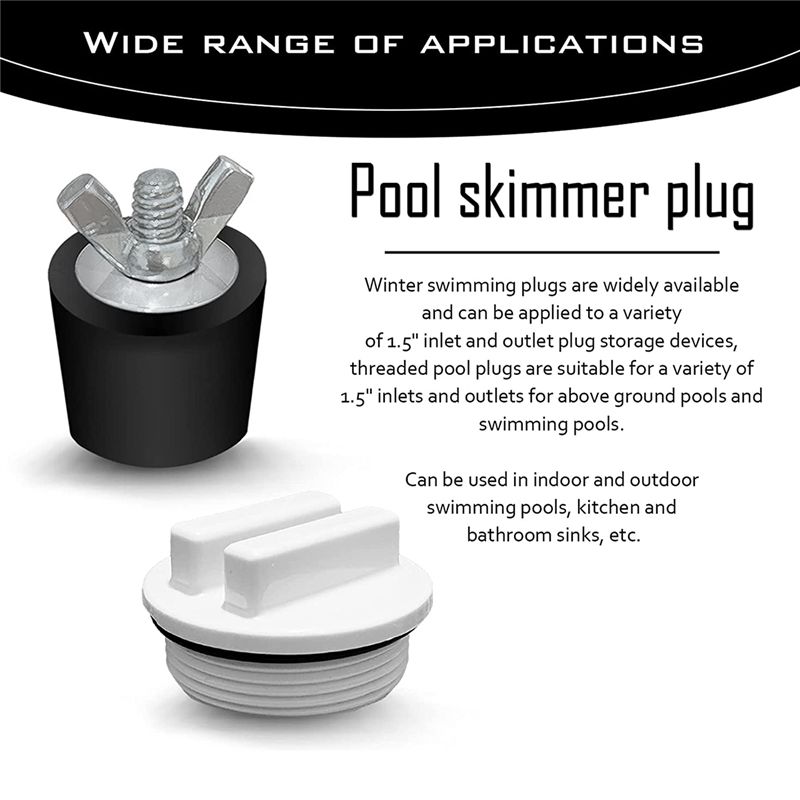 HOES-2 Stuks Zwembad Winterisa - Pool Winterizing Plug Expansion Rubber recensie en prijs