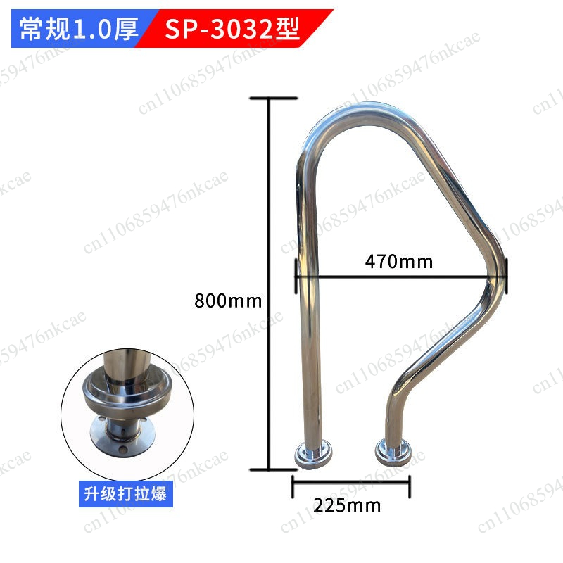 304 roestvrijstalen zwembadleu - Swimming Pool Safety Handrail Stainless recensie en prijs