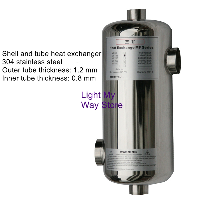 Roestvrij stalen buis shell wa - Pool Water Heat Exchanger Stainless recensie en prijs